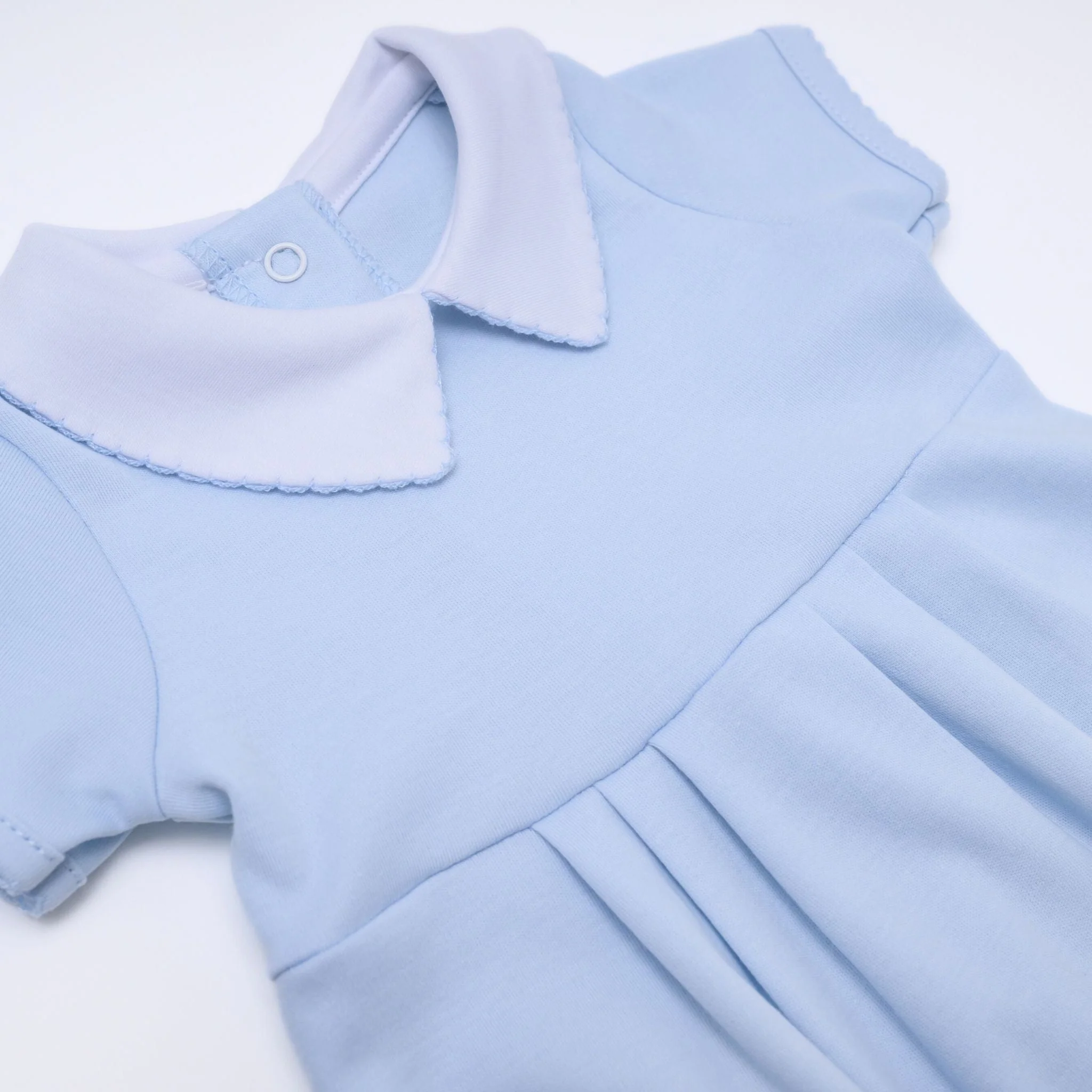 Essentials Solid Collared Bubble - Blue - Image 3