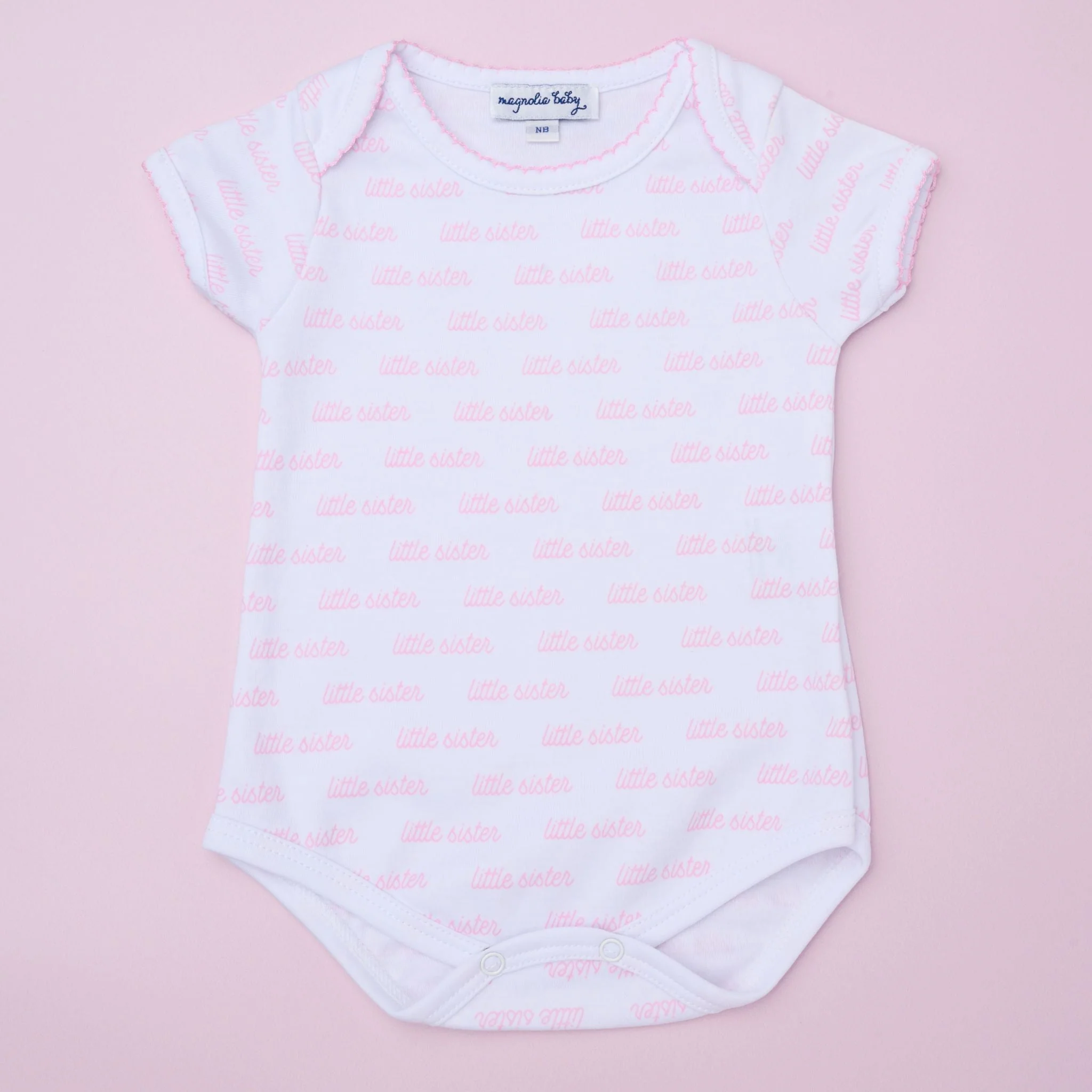 Little Sister Print Short Sleeve Bodysuit - Image 3