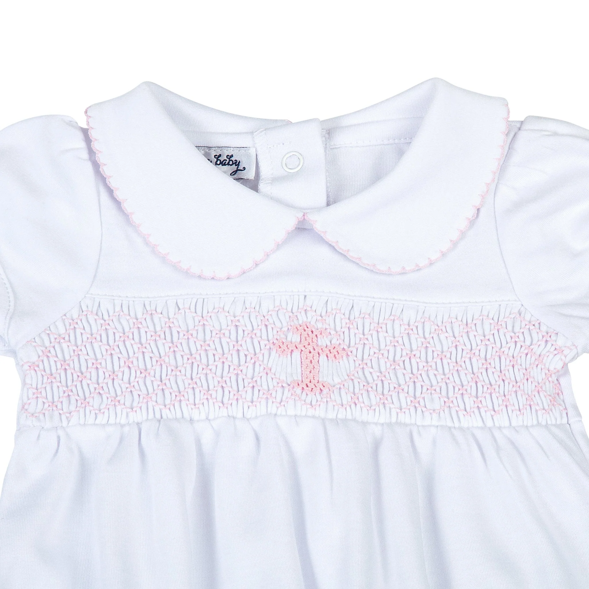 Blessed Smocked Bubble - Pink - Image 3