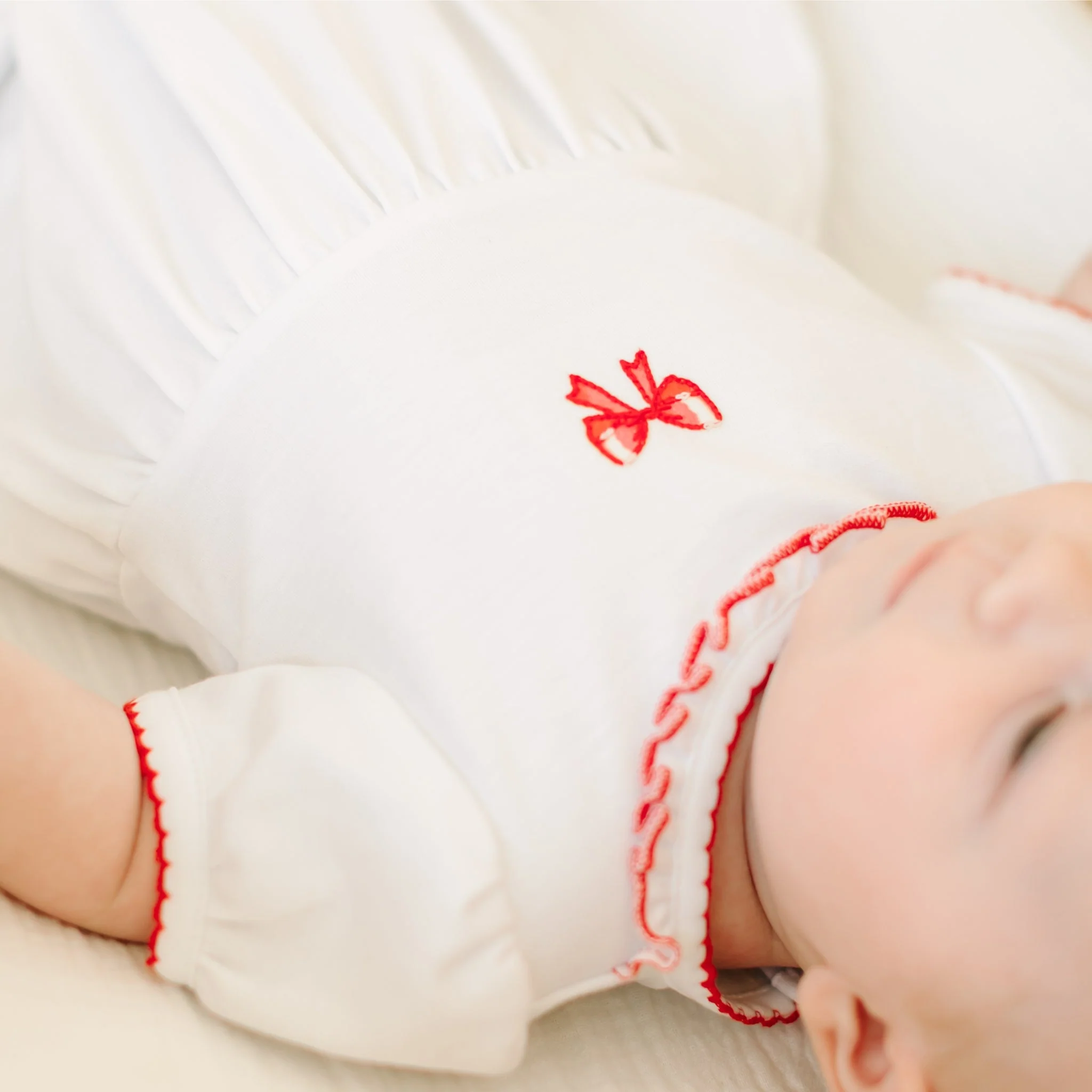Scarlett Bows Embroidered Short Sleeve Bubble - Image 7