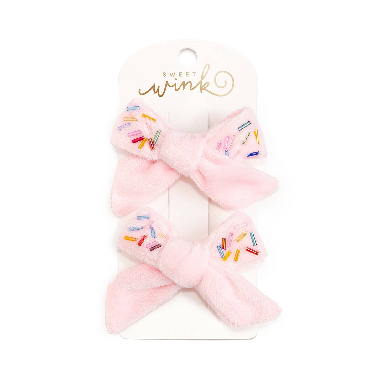 Sprinkle Bow Hair Clip Set - Image 3